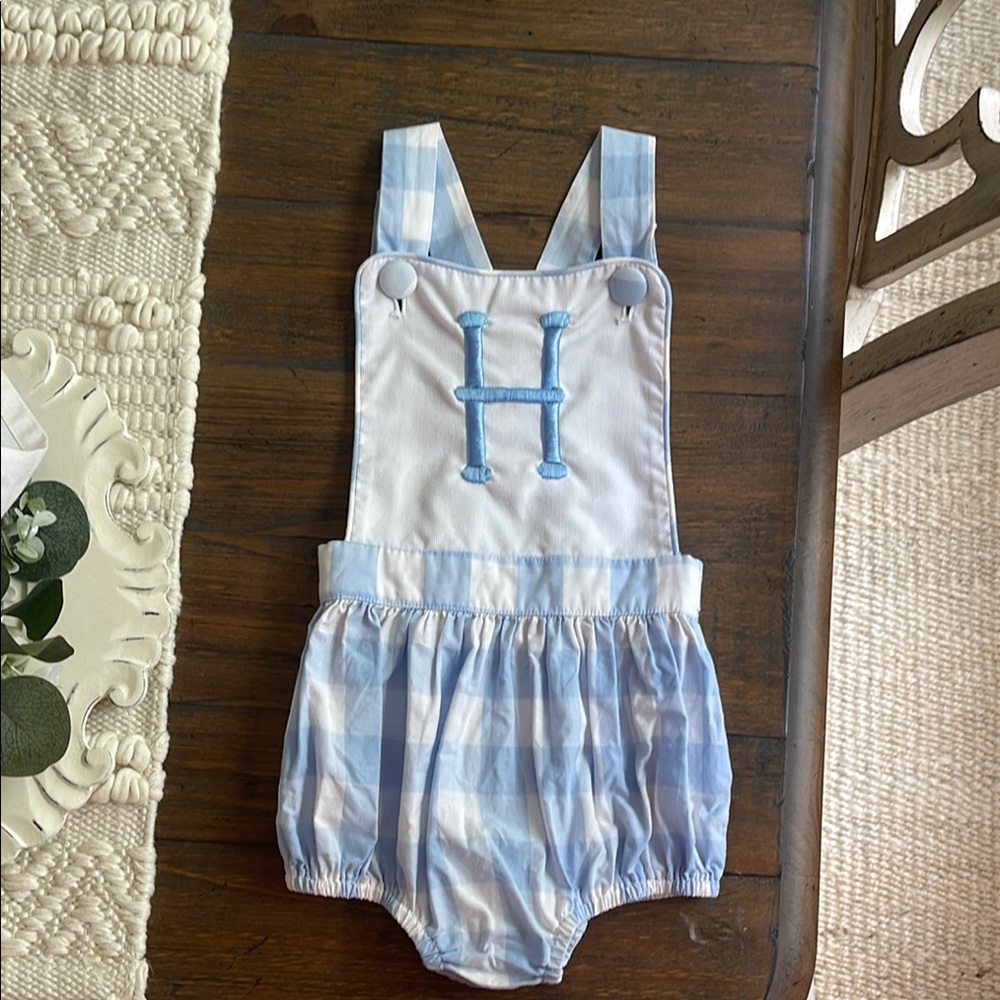 Blue and White Kids One Piece